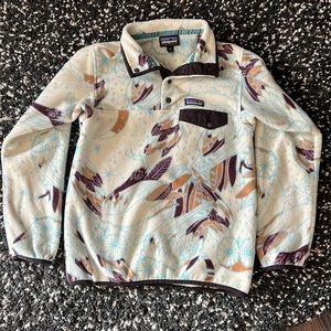 Rare Patagonia synchilla pullover owl moon pattern